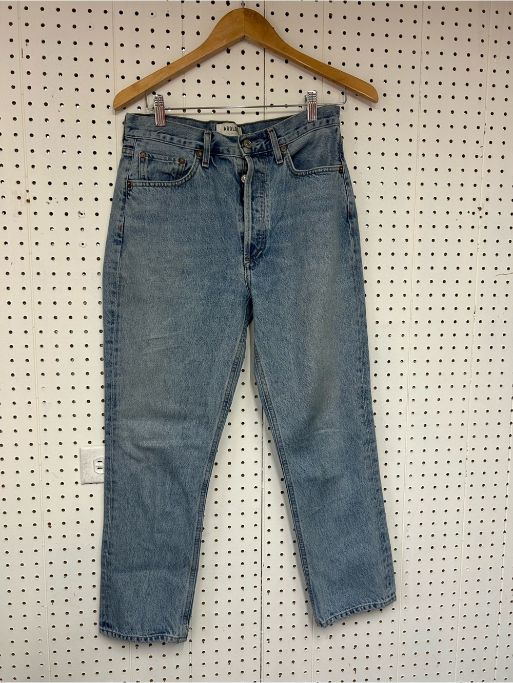 Agolde 90’s Pinch Waist High-Rise Straight Leg Jeans - Picture 2 of 6